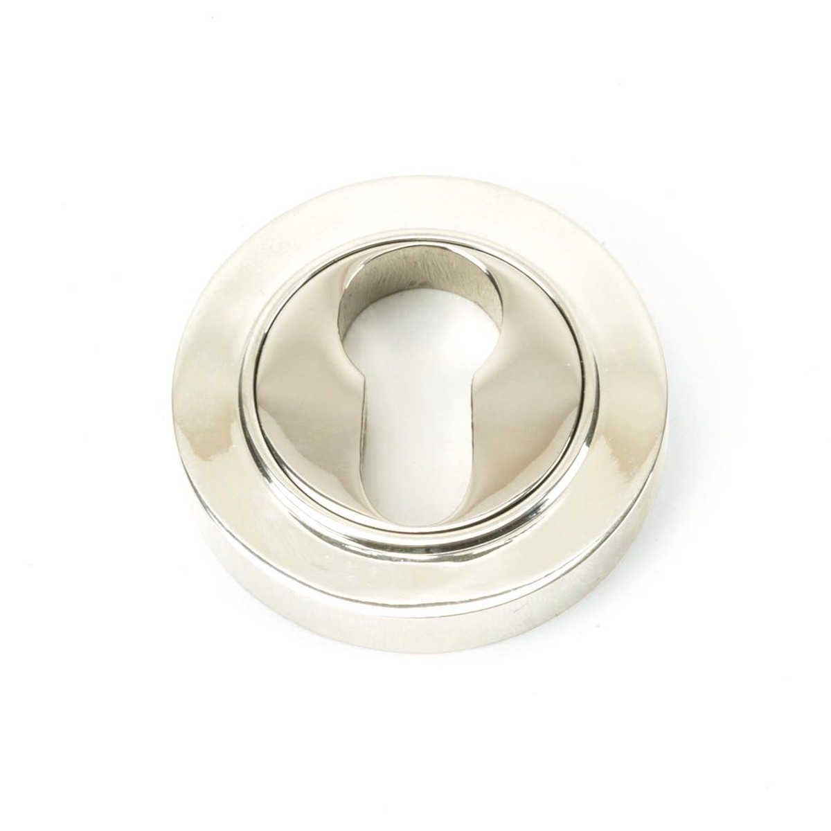 From The Anvil - Polished Nickel Round Euro Escutcheon (Plain)