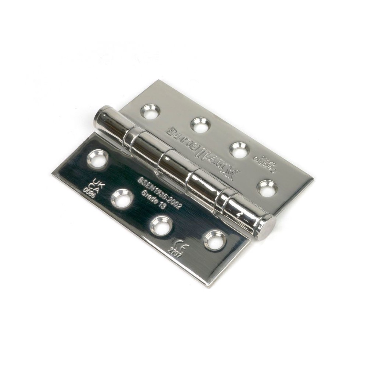 From The Anvil - Polished SS 4" Ball Bearing Butt Hinge (pair)