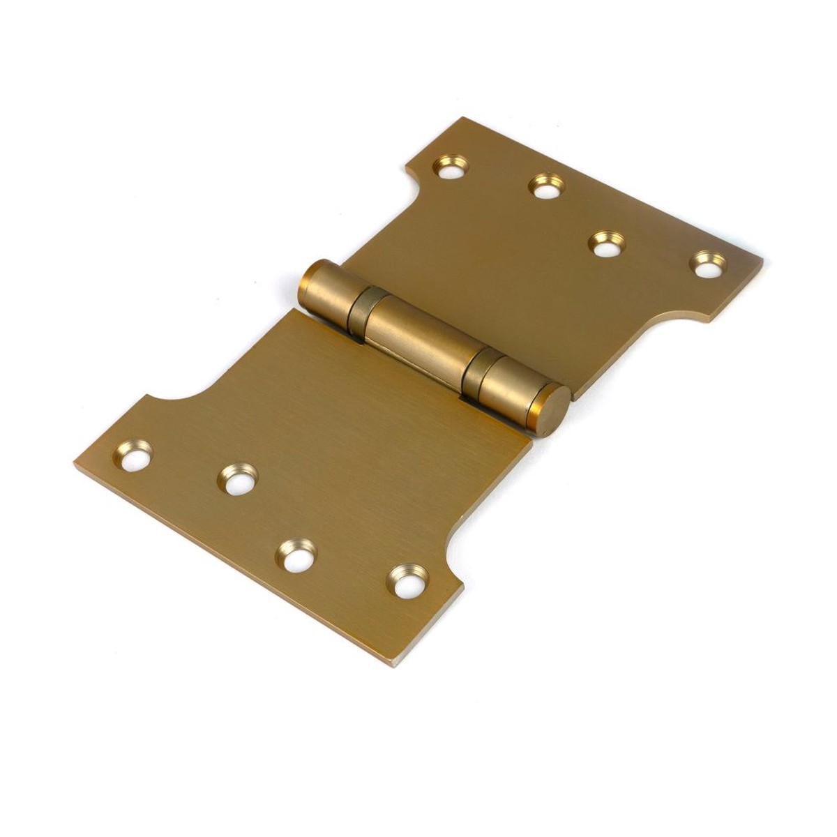 From The Anvil - Satin Brass 4" x 4" x 6" Parliament Hinge (pair) ss