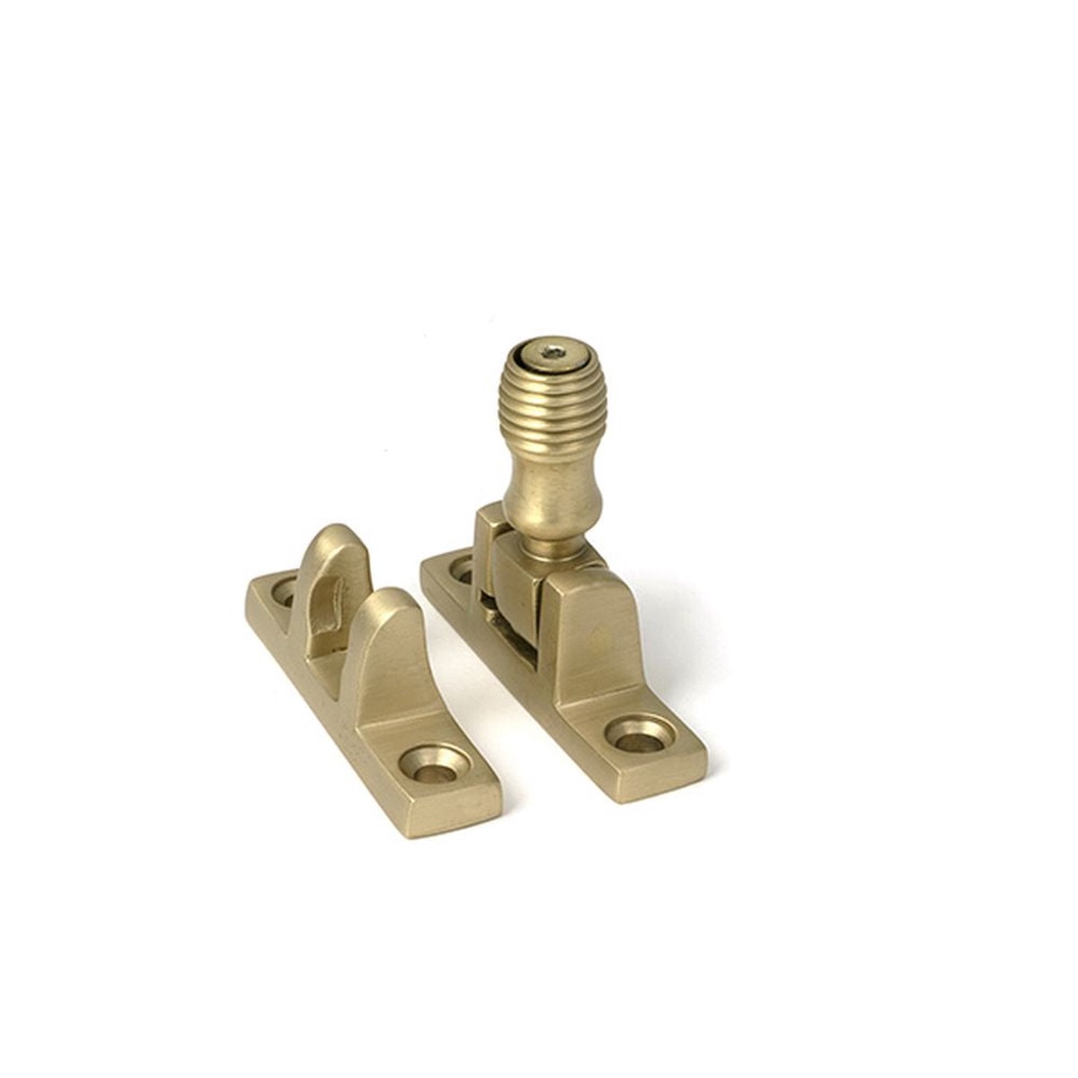 From The Anvil - Satin Brass Beehive Brighton Fastener - Narrow (Square)
