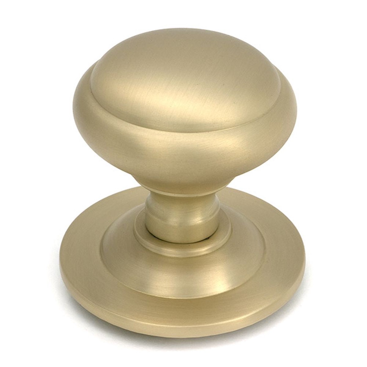 From The Anvil - Satin Brass Round Centre Door Knob