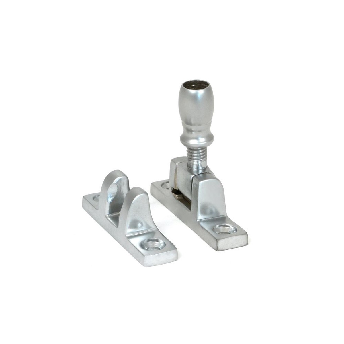 From The Anvil - Satin Chrome Mushroom Brighton Fastener - Narrow (Square)