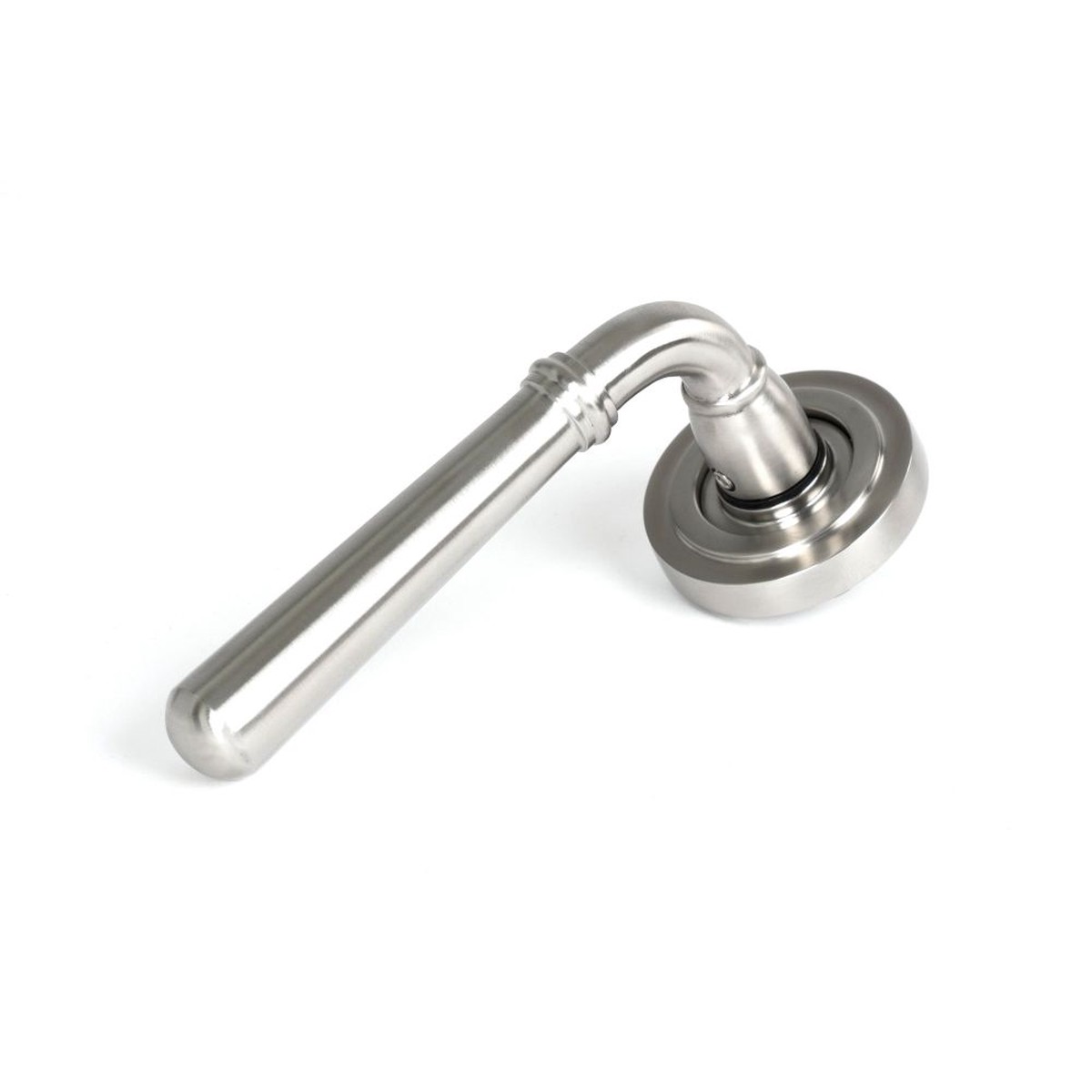 From The Anvil - Satin Marine SS (316) Newbury Lever on Rose Set (Art Deco)