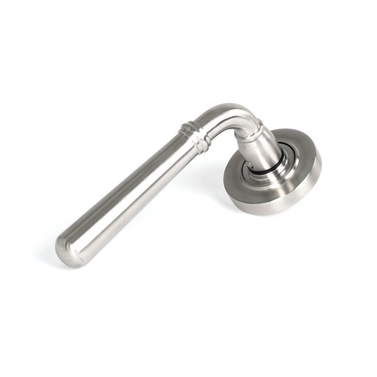 From The Anvil - Satin Marine SS (316) Newbury Lever on Rose Set (Plain)