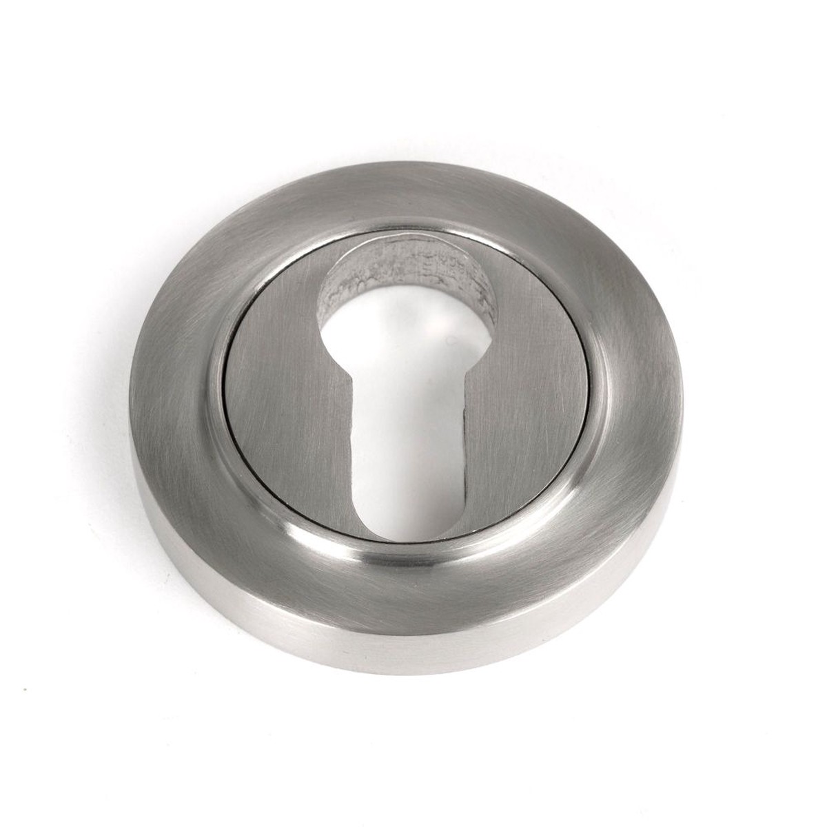 From The Anvil - Satin Marine SS (316) Round Euro Escutcheon (Plain)