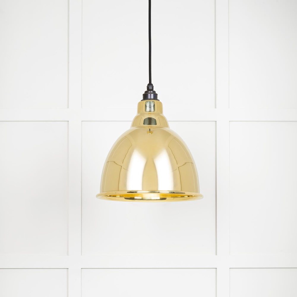 From The Anvil - Smooth Brass Brindley Pendant