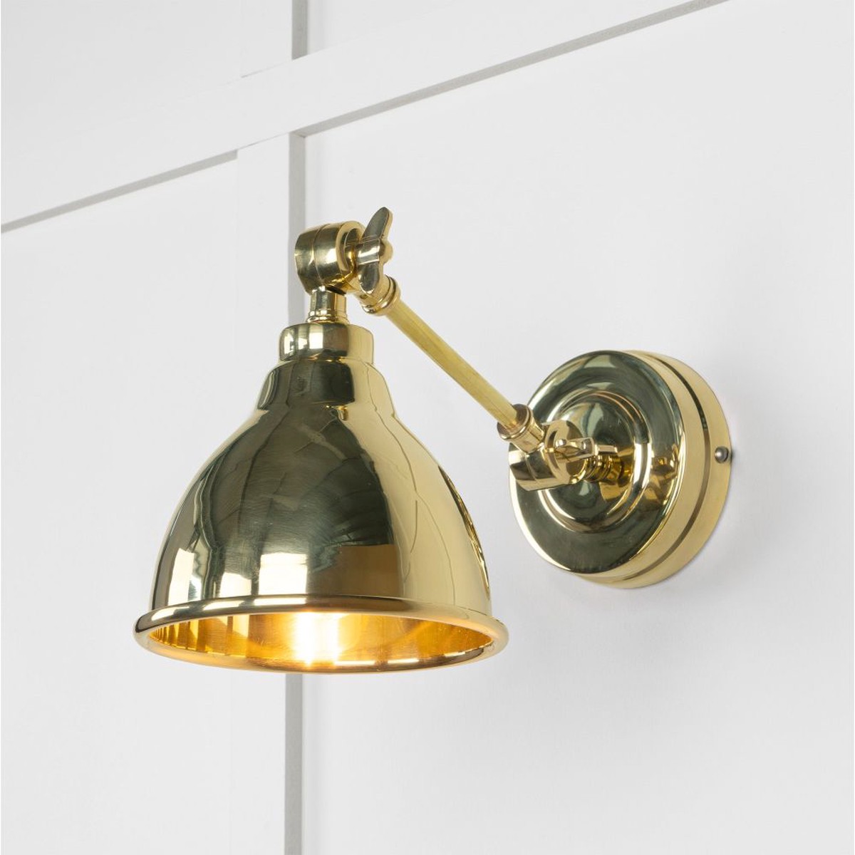 From The Anvil - Smooth Brass Brindley Wall Light