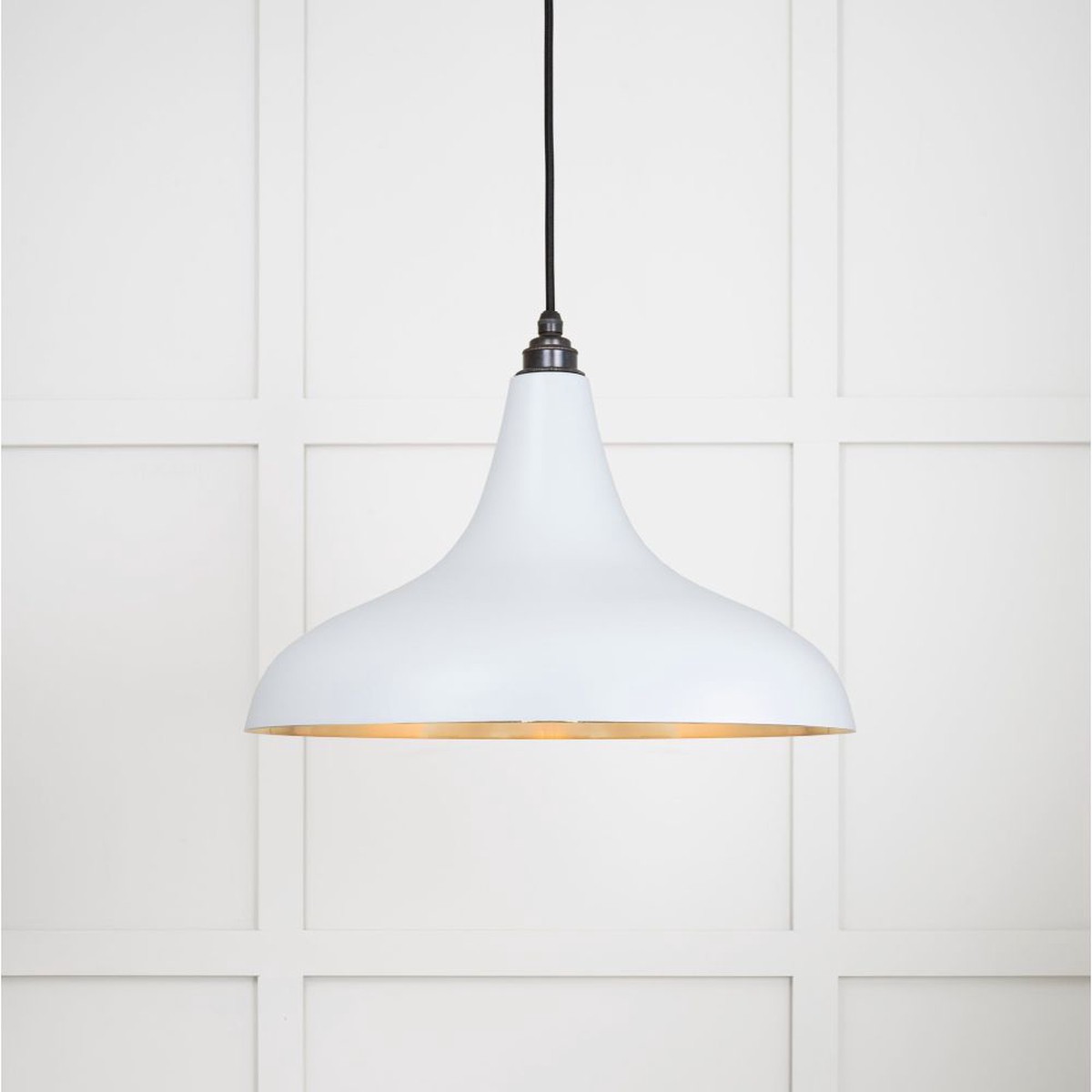 From The Anvil - Smooth Brass Frankley Pendant in Birch