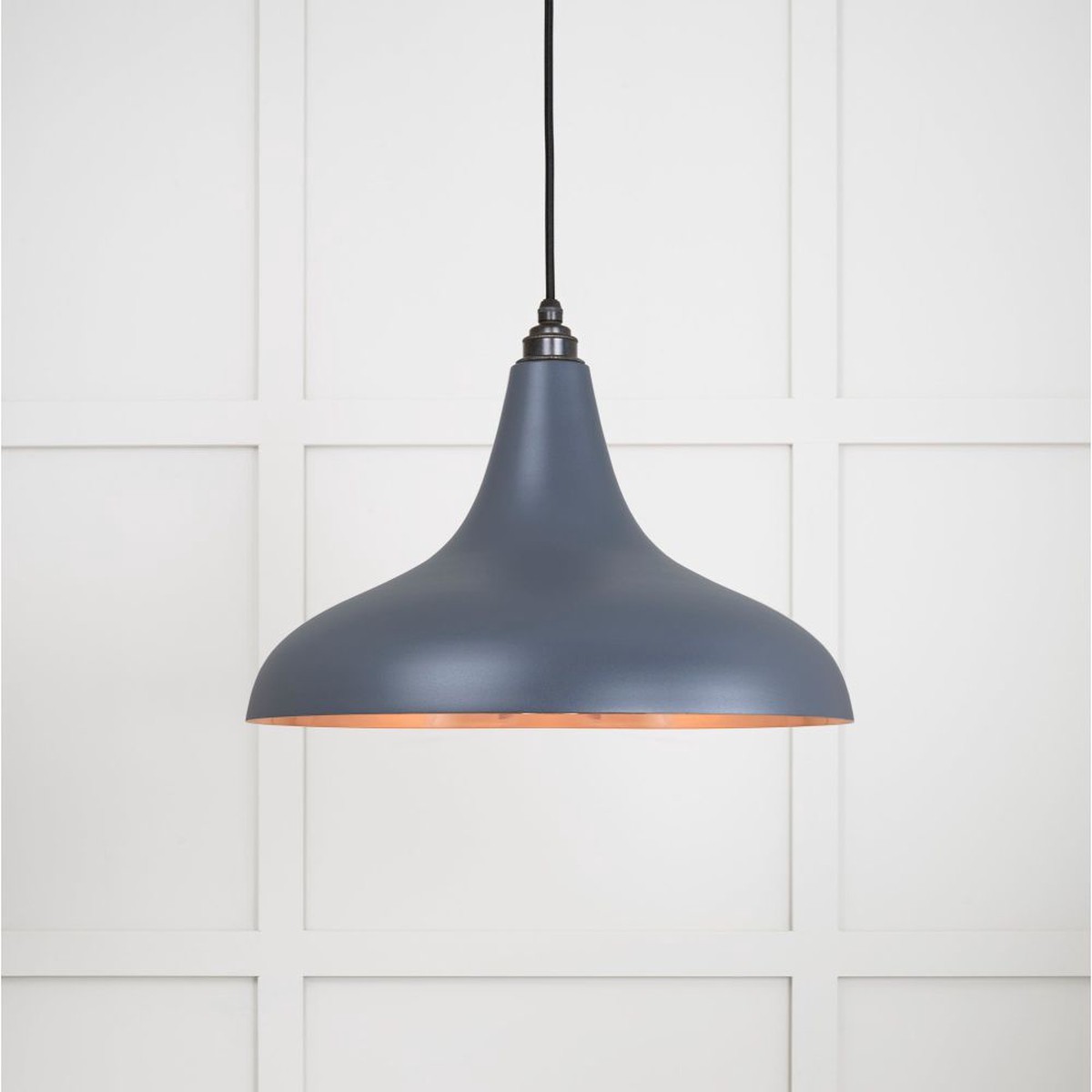 From The Anvil - Smooth Copper Frankley Pendant in Slate