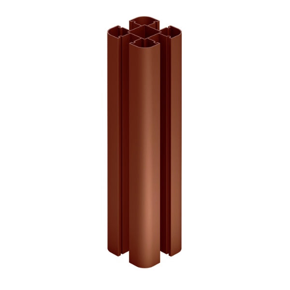 Guardian Aluminium Fence Post Brown 8ft