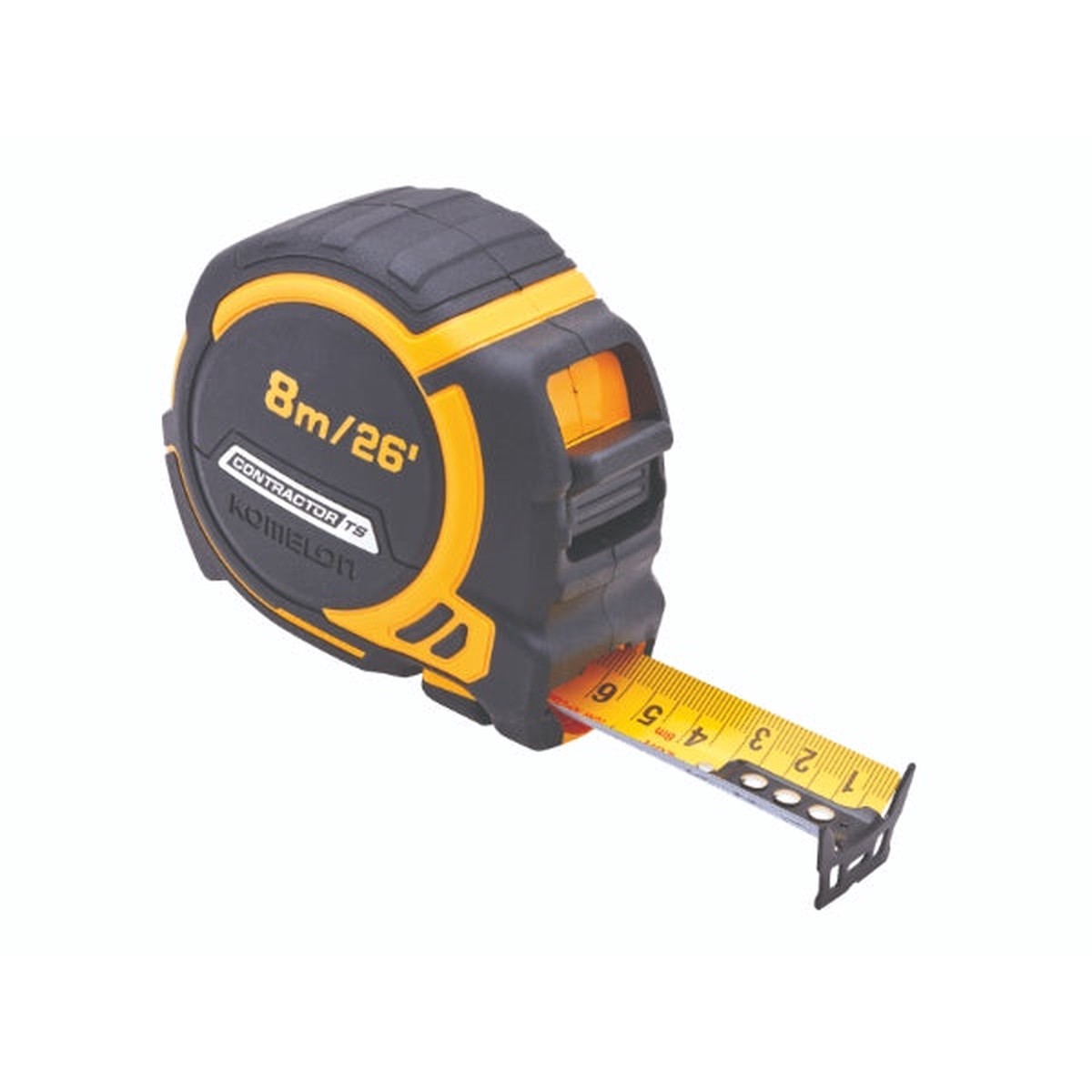 Komelon 8M (26Ft) Contractors Tape With Free Belt Clip