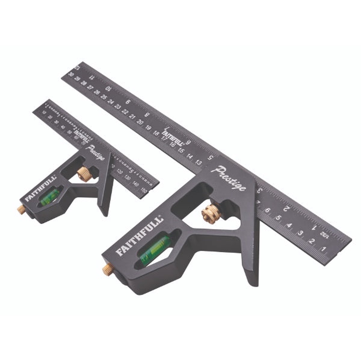 Faithfull 150Mm (6") & 300Mm (12") Combi Square Set