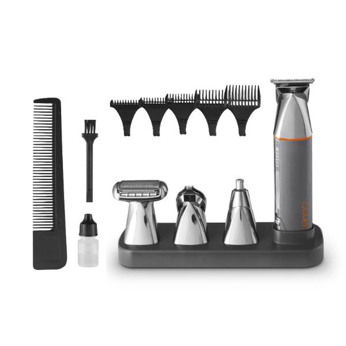 Carmen Titan 4 in 1 Multi-Groomer Set Grey & Orange