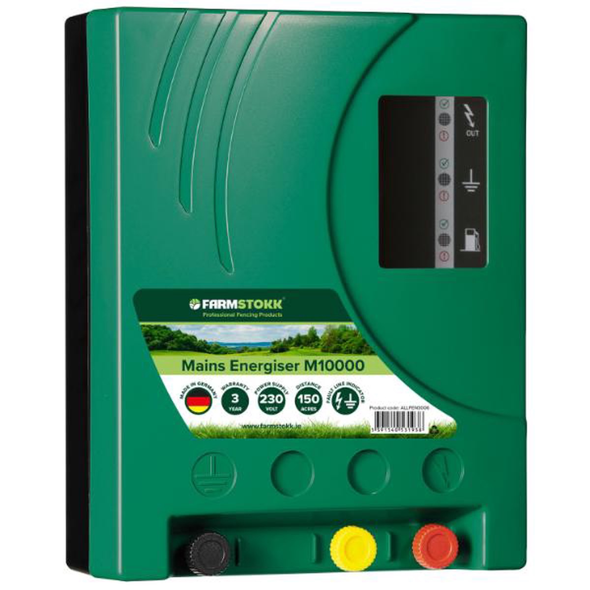 Farmstokk Mains Energiser Fencer M10000 (Upto 150 Acres)