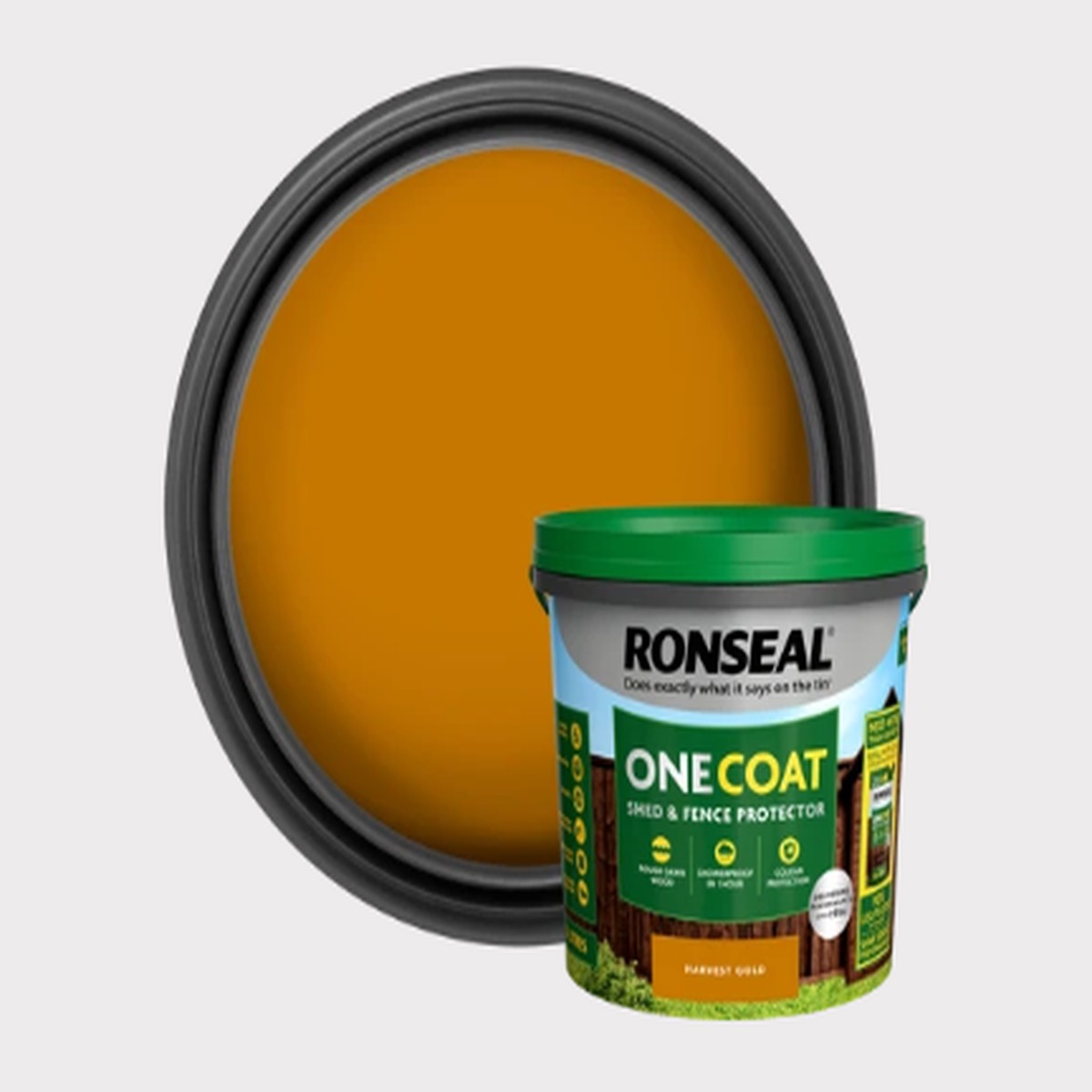 Ronseal Onecoat Shed & Fence Protector Harvest Gold 9L