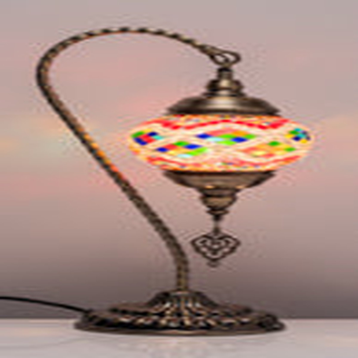 The Grange Collection Hanging Mosaic Table Lamp 22x15x44cm