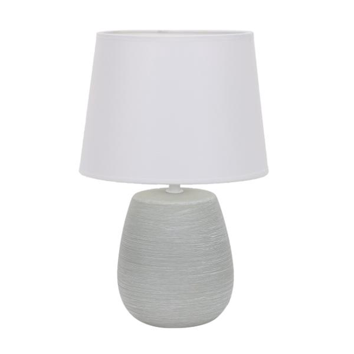 Must Have Grey Ceramic Table Lamp with Shade