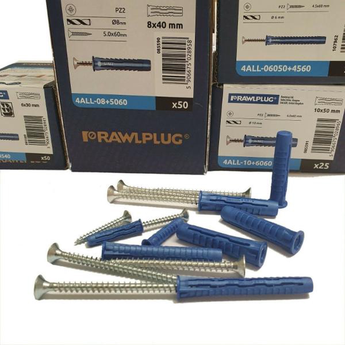 Rawl 4All Plug 10mm+Screw (10)
